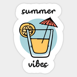 Summer Vibes Positive Motivational Quotes Gift Sticker